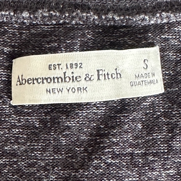 Abercrombie & Fitch Women's Slouchy Slub Tee Heather Gray Grey Size Small S - Picture 4 of 5